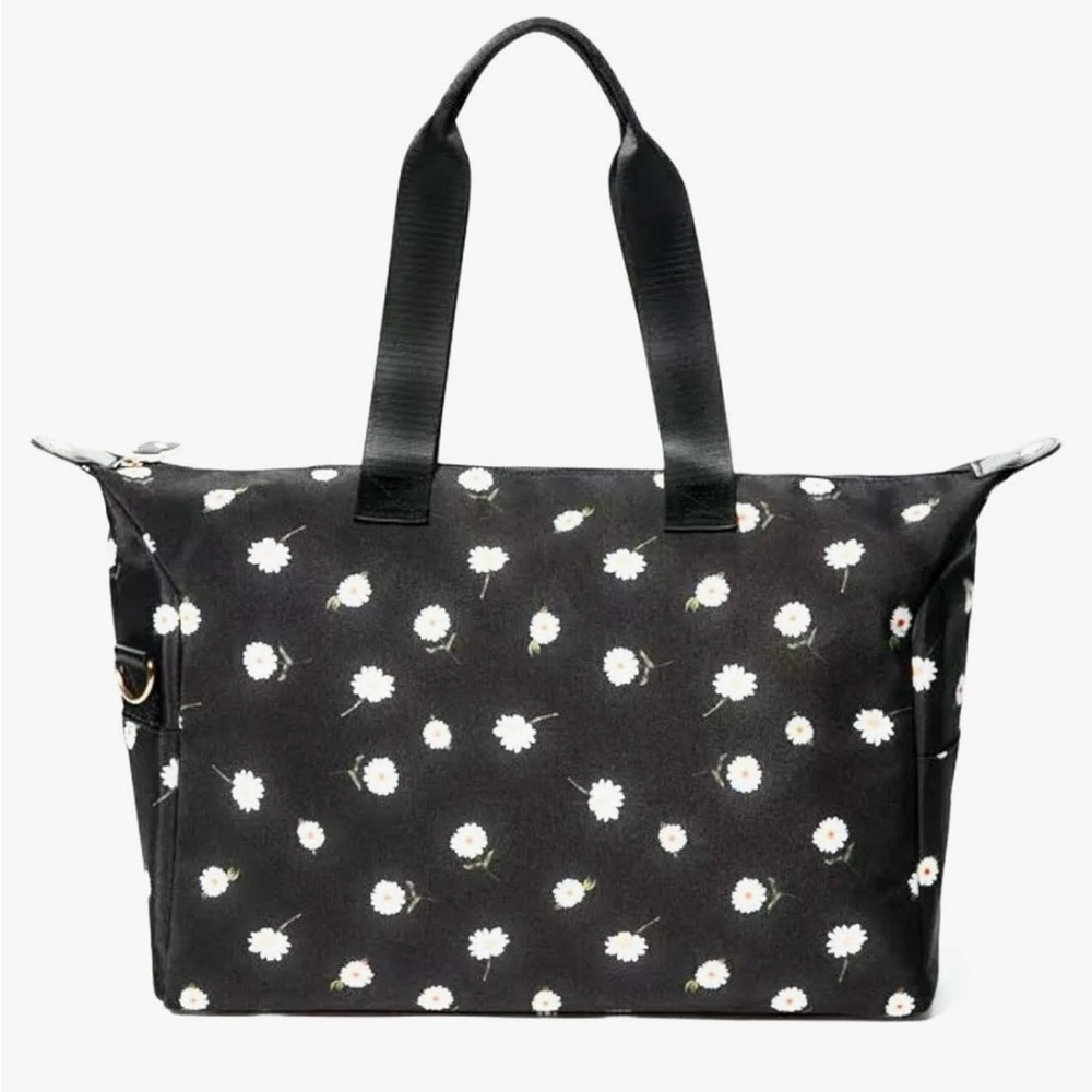 Alice + Olive Duffel Bag black with daisies + bucket hat - Picture 3 of 9